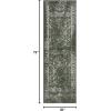SAFAVIEH Area Rug 8×10 – Adirondack Collection – Large – Ivory & Silver, Distressed Vintage Floral Design, Non-Shedding & Easy to Clean, Ideal for Living Room, Bedroom, Dining Space (ADR109C)(Dark Green/Ivory)
