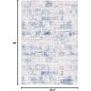 SAFAVIEH Area Rug 8×10 – Amelia Collection – Large – Blue & Grey, Modern Design, Non-Shedding & Easy Cleaning, Ideal for Living Room, Bedroom, Office, Dining Space (ALA786M)(Blue/Grey)