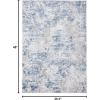 SAFAVIEH Area Rug 8×10 – Amelia Collection – Large – Grey & Ivory, Modern Design, Non-Shedding & Easy Cleaning, Ideal for Living Room, Bedroom, Office, Dining Space (ALA705G)(Grey/Blue)