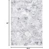 SAFAVIEH Area Rug 8×10 – Amelia Collection – Large – Grey & Ivory, Modern Design, Non-Shedding & Easy Cleaning, Ideal for Living Room, Bedroom, Office, Dining Space (ALA705G)(Grey/Ivory)