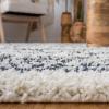 SAFAVIEH Area Rug 8×10 – Arizona Shag Collection – Large – Ivory & Beige, Moroccan Boho Design, Non-Shedding & Easy to Clean, Ideal for Living Room, Bedroom, Dining Space (ASG741A)(Ivory/Slate)
