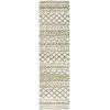 SAFAVIEH Area Rug 8×10 – Arizona Shag Collection – Large – Ivory & Beige, Moroccan Boho Design, Non-Shedding & Easy to Clean, Ideal for Living Room, Bedroom, Dining Space (ASG741A)(Ivory/Green)