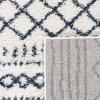 SAFAVIEH Area Rug 8×10 – Arizona Shag Collection – Large – Ivory & Beige, Moroccan Boho Design, Non-Shedding & Easy to Clean, Ideal for Living Room, Bedroom, Dining Space (ASG741A)(Ivory/Slate)