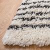 SAFAVIEH Area Rug 8×10 – Arizona Shag Collection – Large – Ivory & Beige, Moroccan Boho Design, Non-Shedding & Easy to Clean, Ideal for Living Room, Bedroom, Dining Space (ASG741A)(Ivory/Black)
