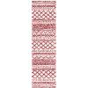 SAFAVIEH Area Rug 8×10 – Arizona Shag Collection – Large – Ivory & Beige, Moroccan Boho Design, Non-Shedding & Easy to Clean, Ideal for Living Room, Bedroom, Dining Space (ASG741A)(Ivory/Red)
