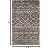 SAFAVIEH Area Rug 8×10 – Arizona Shag Collection – Large – Ivory & Beige, Moroccan Boho Design, Non-Shedding & Easy to Clean, Ideal for Living Room, Bedroom, Dining Space (ASG741A)(Brown/Ivory)