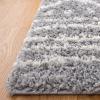 SAFAVIEH Area Rug 8×10 – Arizona Shag Collection – Large – Ivory & Beige, Moroccan Boho Design, Non-Shedding & Easy to Clean, Ideal for Living Room, Bedroom, Dining Space (ASG741A)(Grey/Ivory)