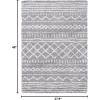 SAFAVIEH Area Rug 8×10 – Arizona Shag Collection – Large – Ivory & Beige, Moroccan Boho Design, Non-Shedding & Easy to Clean, Ideal for Living Room, Bedroom, Dining Space (ASG741A)(Grey/Ivory)