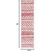 SAFAVIEH Area Rug 8×10 – Arizona Shag Collection – Large – Ivory & Beige, Moroccan Boho Design, Non-Shedding & Easy to Clean, Ideal for Living Room, Bedroom, Dining Space (ASG741A)(Ivory/Red)