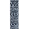 SAFAVIEH Area Rug 8×10 – Arizona Shag Collection – Large – Ivory & Beige, Moroccan Boho Design, Non-Shedding & Easy to Clean, Ideal for Living Room, Bedroom, Dining Space (ASG741A)(Slate Blue/Ivory)