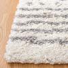 SAFAVIEH Area Rug 8×10 – Arizona Shag Collection – Large – Ivory & Beige, Moroccan Boho Design, Non-Shedding & Easy to Clean, Ideal for Living Room, Bedroom, Dining Space (ASG741A)(Ivory/Grey)