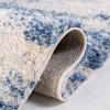 SAFAVIEH Area Rug 8×10 – Berber Shag Collection – Large – Grey Blue & Cream, Non-Shedding & Easy to Clean, Ideal for Living Room, Bedroom, Dining Space (BER219G)(Beige/Blue)