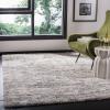SAFAVIEH Area Rug 8×10 – Berber Shag Collection – Large – Grey Blue & Cream, Non-Shedding & Easy to Clean, Ideal for Living Room, Bedroom, Dining Space (BER219G)(Grey Blue/Cream)