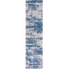 SAFAVIEH Area Rug 8×10 – Berber Shag Collection – Large – Grey Blue & Cream, Non-Shedding & Easy to Clean, Ideal for Living Room, Bedroom, Dining Space (BER219G)(Beige/Blue)