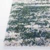 SAFAVIEH Area Rug 8×10 – Berber Shag Collection – Large – Grey Blue & Cream, Non-Shedding & Easy to Clean, Ideal for Living Room, Bedroom, Dining Space (BER219G)(Green/Beige)