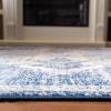 SAFAVIEH Area Rug 8×10 – Brentwood Collection – Large – Navy & Cream, Medallion Distressed Design, Non-Shedding & Easy Cleaning, Ideal for Living Room, Bedroom, Dining Space (BNT865N)(Ivory/Navy)
