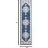 SAFAVIEH Area Rug 8×10 – Brentwood Collection – Large – Navy & Cream, Medallion Distressed Design, Non-Shedding & Easy Cleaning, Ideal for Living Room, Bedroom, Dining Space (BNT865N)(Navy/Creme)