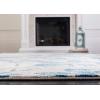SAFAVIEH Area Rug 8×10 – Evoke Collection – Large – Grey & Gold, Floral Design, Non-Shedding & Easy Cleaning, Ideal for Living Room, Bedroom, Office, Dining Space (EVK236P)(Grey/Light Blue)