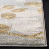 SAFAVIEH Area Rug 8×10 – Evoke Collection – Large – Grey & Gold, Floral Design, Non-Shedding & Easy Cleaning, Ideal for Living Room, Bedroom, Office, Dining Space (EVK236P)(Grey/Gold)