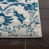 SAFAVIEH Area Rug 8×10 – Evoke Collection – Large – Ivory & Gold, Shabby Chic Oriental Design, Non-Shedding & Easy Cleaning, Ideal for Living Room, Bedroom, Office, Dining Space (EVK238S)(Ivory/Blue)