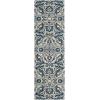 SAFAVIEH Area Rug 8×10 – Evoke Collection – Large – Ivory & Gold, Shabby Chic Oriental Design, Non-Shedding & Easy Cleaning, Ideal for Living Room, Bedroom, Office, Dining Space (EVK238S)(Ivory/Blue)