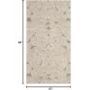 SAFAVIEH Area Rug 8×10 – Florida Shag Collection – Large – Cream & Beige, Scroll Design, Non-Shedding & Easy Cleaning, Plush Thick Pile, Ideal for Living Room, Bedroom, Dining Space (SG470-1113)(Creme)