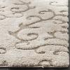 SAFAVIEH Area Rug 8×10 – Florida Shag Collection – Large – Cream & Beige, Scroll Design, Non-Shedding & Easy Cleaning, Plush Thick Pile, Ideal for Living Room, Bedroom, Dining Space (SG470-1113)(Creme)