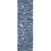 SAFAVIEH Area Rug 8×10 – Florida Shag Collection – Large – Cream & Blue, Scroll Design, Non-Shedding & Easy to Clean, High-Low Plush Pile, Ideal for Living Room, Bedroom, Dining Space (SG455-1165)(Light Blue/Cream)