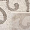 SAFAVIEH Area Rug 8×10 – Florida Shag Collection – Large – Cream & Blue, Scroll Design, Non-Shedding & Easy to Clean, High-Low Plush Pile, Ideal for Living Room, Bedroom, Dining Space (SG455-1165)(Ivory/Beige)