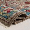 SAFAVIEH Area Rug 8×10 – Kashan Collection – Large – Ivory & Taupe, Traditional Oriental Design, Non-Shedding & Easy Cleaning, Ideal for Living Room, Bedroom, Office, Dining Space (KSN307A)(Taupe/Blue)