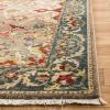 SAFAVIEH Area Rug 8×10 – Kashan Collection – Large – Ivory & Taupe, Traditional Oriental Design, Non-Shedding & Easy Cleaning, Ideal for Living Room, Bedroom, Office, Dining Space (KSN307A)(Taupe/Blue)