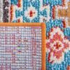 SAFAVIEH Area Rug 8×10 – Madison Collection – Large – Black & Yellow, Boho Diamond Distressed Design, Non-Shedding & Easy Cleaning, Ideal for Living Room, Bedroom, Office, Dining Space (MAD418Z)(Rust/Pink)