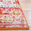 SAFAVIEH Area Rug 8×10 – Madison Collection – Large – Black & Yellow, Boho Diamond Distressed Design, Non-Shedding & Easy Cleaning, Ideal for Living Room, Bedroom, Office, Dining Space (MAD418Z)(Rust/Pink)