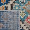 SAFAVIEH Area Rug 8×10 – Madison Collection – Large – Black & Yellow, Boho Diamond Distressed Design, Non-Shedding & Easy Cleaning, Ideal for Living Room, Bedroom, Office, Dining Space (MAD418Z)(Navy/Beige)