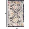 SAFAVIEH Area Rug 8×10 – Madison Collection – Large – Black & Yellow, Boho Diamond Distressed Design, Non-Shedding & Easy Cleaning, Ideal for Living Room, Bedroom, Office, Dining Space (MAD418Z)(Black/Yellow)