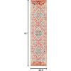 SAFAVIEH Area Rug 8×10 – Madison Collection – Large – Black & Yellow, Boho Diamond Distressed Design, Non-Shedding & Easy Cleaning, Ideal for Living Room, Bedroom, Office, Dining Space (MAD418Z)(Rust/Pink)