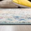 SAFAVIEH Area Rug 8×10 – Madison Collection – Large – Black & Yellow, Boho Diamond Distressed Design, Non-Shedding & Easy Cleaning, Ideal for Living Room, Bedroom, Office, Dining Space (MAD418Z)(Blue/Yellow)