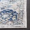 SAFAVIEH Area Rug 8×10 – Madison Collection – Large – Cream & Multi, Boho Chic Distressed Design, Non-Shedding & Easy Cleaning, Ideal for Living Room, Bedroom, Office, Dining Space (MAD611B)(Ivory/Aqua)