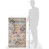 SAFAVIEH Area Rug 8×10 – Madison Collection – Large – Cream & Multi, Boho Chic Distressed Design, Non-Shedding & Easy Cleaning, Ideal for Living Room, Bedroom, Office, Dining Space (MAD611B)(Cream/Multi)
