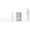SAFAVIEH Area Rug 8×10 – Madison Collection – Large – Cream & Multi, Boho Chic Distressed Design, Non-Shedding & Easy Cleaning, Ideal for Living Room, Bedroom, Office, Dining Space (MAD611B)(Navy/Teal)