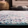 SAFAVIEH Area Rug 8×10 – Madison Collection – Large – Cream & Multi, Boho Chic Distressed Design, Non-Shedding & Easy Cleaning, Ideal for Living Room, Bedroom, Office, Dining Space (MAD611B)(Navy/Teal)