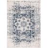 SAFAVIEH Area Rug 8×10 – Madison Collection – Large – Cream & Navy, Snowflake Medallion Distressed Design, Non-Shedding & Easy Cleaning, Ideal for Living Room, Bedroom, Office, Dining Space (MAD603D)(Cream/Navy)