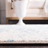 SAFAVIEH Area Rug 8×10 – Madison Collection – Large – Cream & Navy, Snowflake Medallion Distressed Design, Non-Shedding & Easy Cleaning, Ideal for Living Room, Bedroom, Office, Dining Space (MAD603D)(Teal/Ivory)