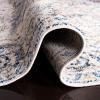 SAFAVIEH Area Rug 8×10 – Madison Collection – Large – Cream & Navy, Snowflake Medallion Distressed Design, Non-Shedding & Easy Cleaning, Ideal for Living Room, Bedroom, Office, Dining Space (MAD603D)(Grey/Ivory)