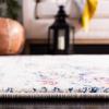 SAFAVIEH Area Rug 8×10 – Madison Collection – Large – Cream & Navy, Snowflake Medallion Distressed Design, Non-Shedding & Easy Cleaning, Ideal for Living Room, Bedroom, Office, Dining Space (MAD603D)(Fuchsia/Ivory)