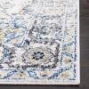 SAFAVIEH Area Rug 8×10 – Madison Collection – Large – Cream & Navy, Snowflake Medallion Distressed Design, Non-Shedding & Easy Cleaning, Ideal for Living Room, Bedroom, Office, Dining Space (MAD603D)(Grey/Ivory)