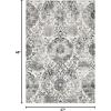 SAFAVIEH Area Rug 8×10 – Madison Collection – Large – Cream & Turquoise, Boho Chic Glam Paisley Design, Non-Shedding & Easy Cleaning, Ideal for Living Room, Bedroom, Office, Dining Space (MAD600E)(Cream/Silver)