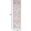 SAFAVIEH Area Rug 8×10 – Madison Collection – Large – Cream & Turquoise, Boho Chic Glam Paisley Design, Non-Shedding & Easy Cleaning, Ideal for Living Room, Bedroom, Office, Dining Space (MAD600E)(Grey/Gold)