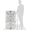 SAFAVIEH Area Rug 8×10 – Madison Collection – Large – Cream & Turquoise, Boho Chic Glam Paisley Design, Non-Shedding & Easy Cleaning, Ideal for Living Room, Bedroom, Office, Dining Space (MAD600E)(Cream/Light Grey)