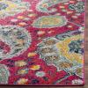 SAFAVIEH Area Rug 8×10 – Madison Collection – Large – Cream & Turquoise, Boho Chic Glam Paisley Design, Non-Shedding & Easy Cleaning, Ideal for Living Room, Bedroom, Office, Dining Space (MAD600E)(Fuchsia/Gold)